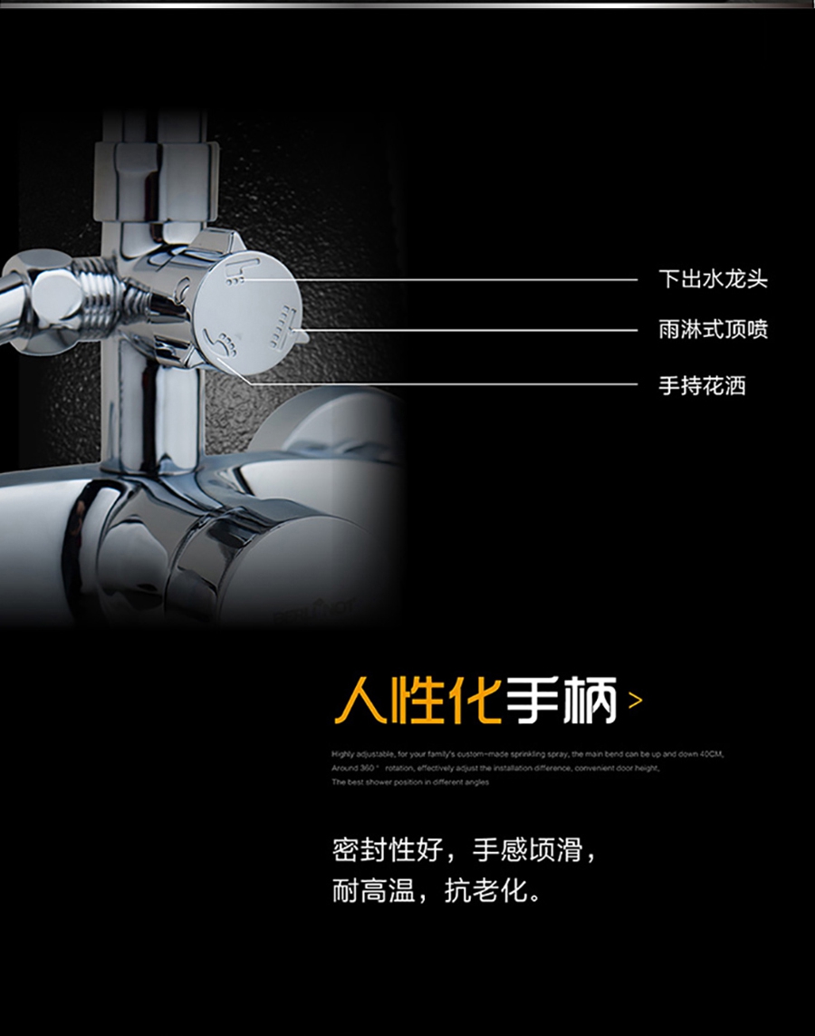 gohgoh花灑，掛墻式增壓淋雨花灑